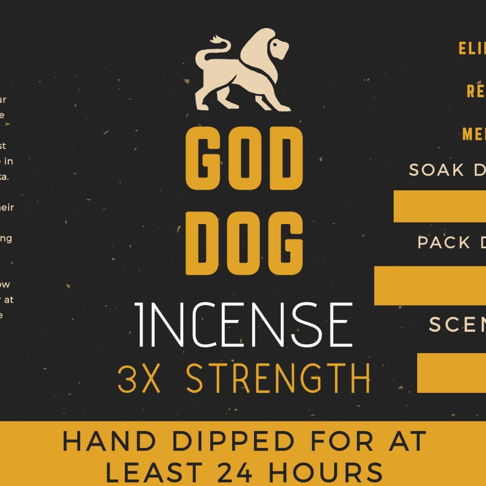 God Dog Premium 3X Incense Cones